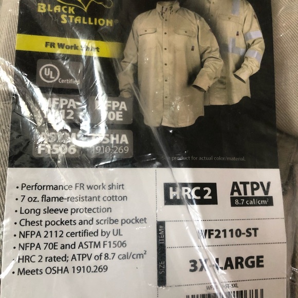 2 Never Worn Fire Resistant Welding Shirts - Picture 4 of 6